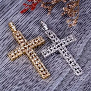 Cross Pedant Cubic Zircon Silver or Gold